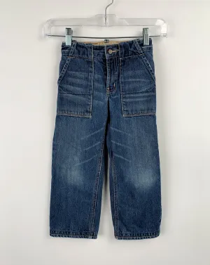 BOY SIZE 4/5 YEARS - Baby GAP, Loose Fit, Cotton Jeans EUC B57