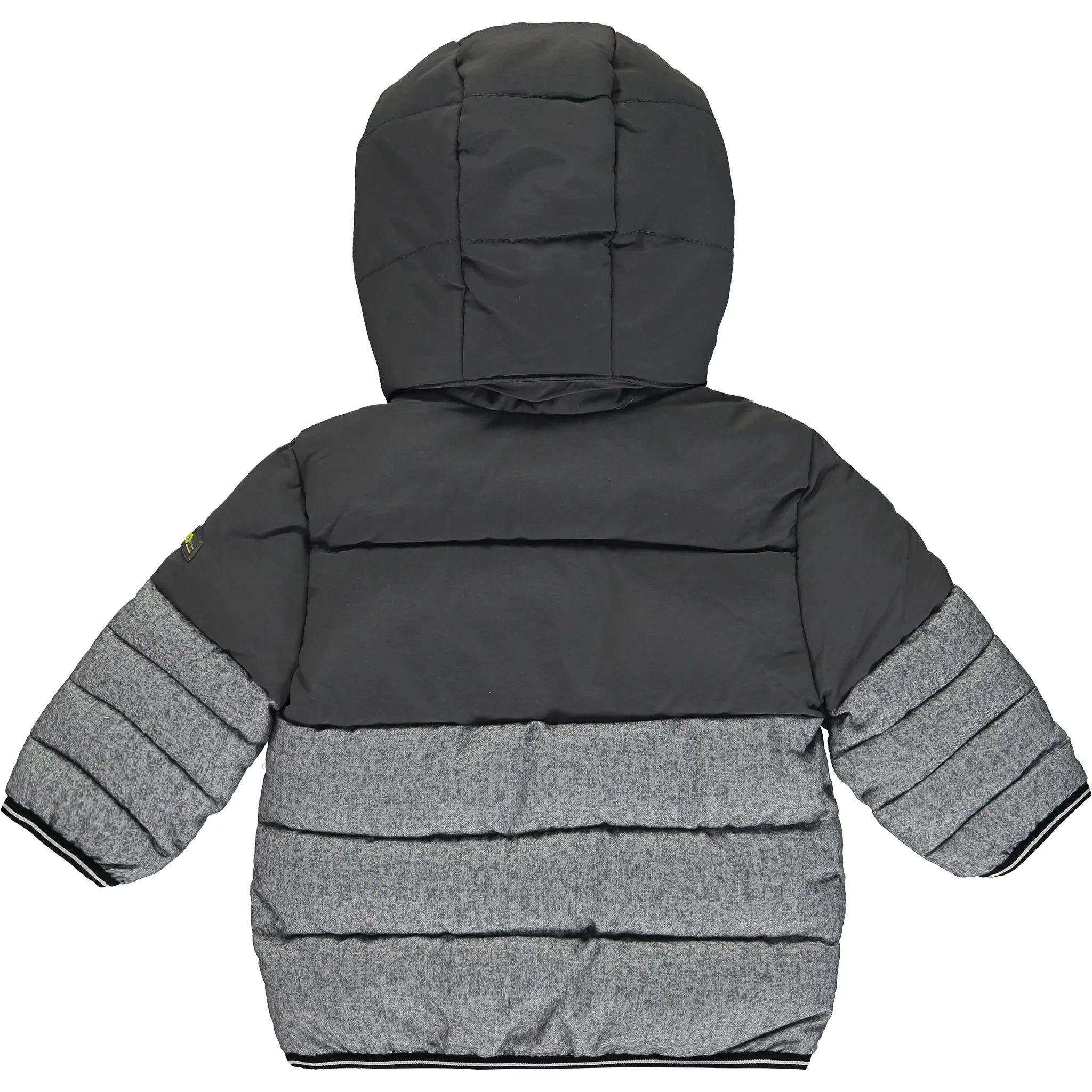 Boys Grey and Navy Blue Puffer Jacket