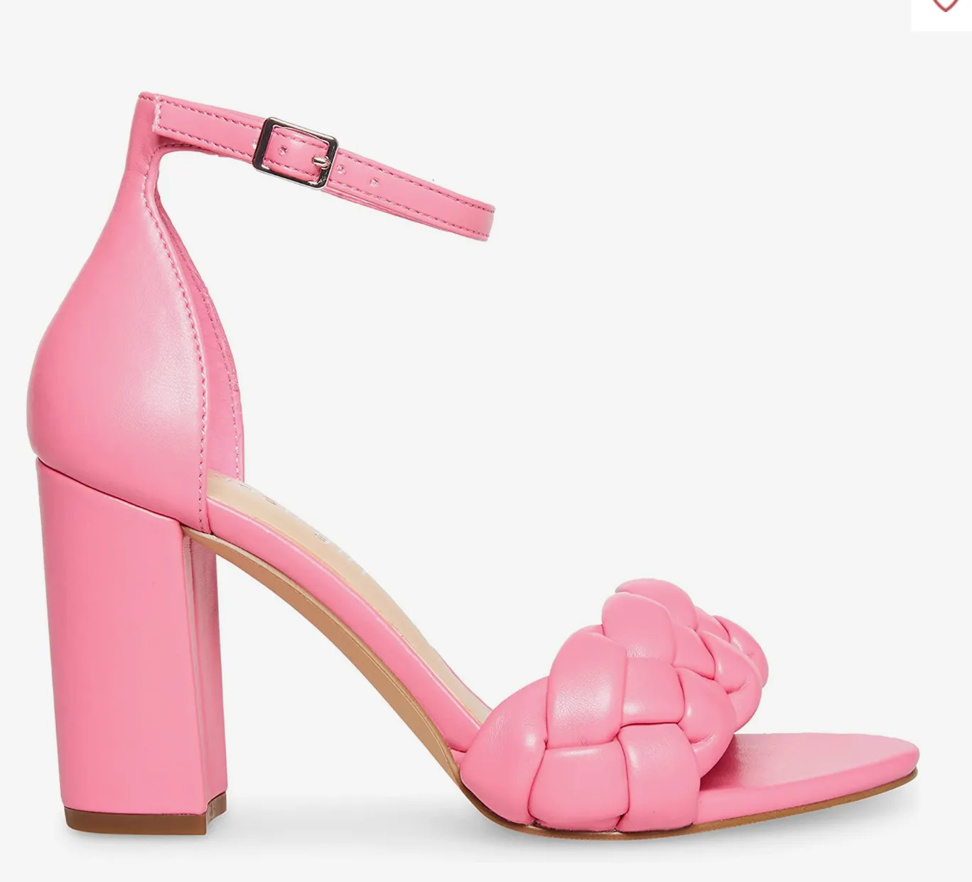 Braided Almond Toe Block Heel