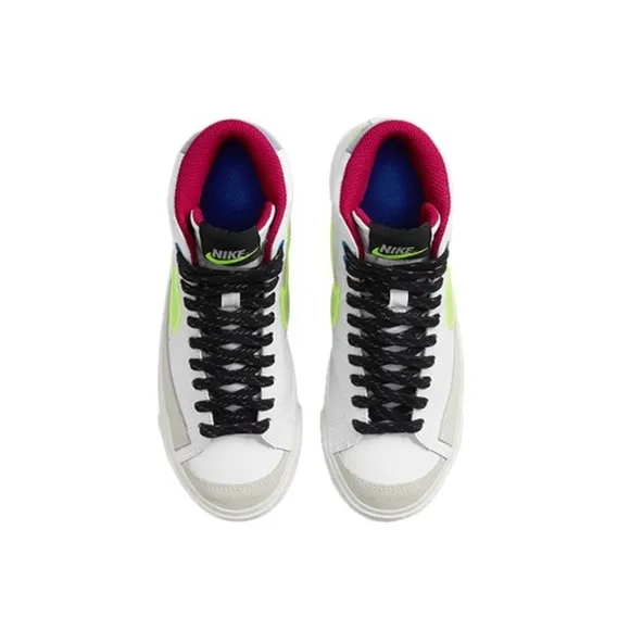 Brand New Nike Blazer Mid 77 Youth Size White Hyper Royal Volt DV2234-100