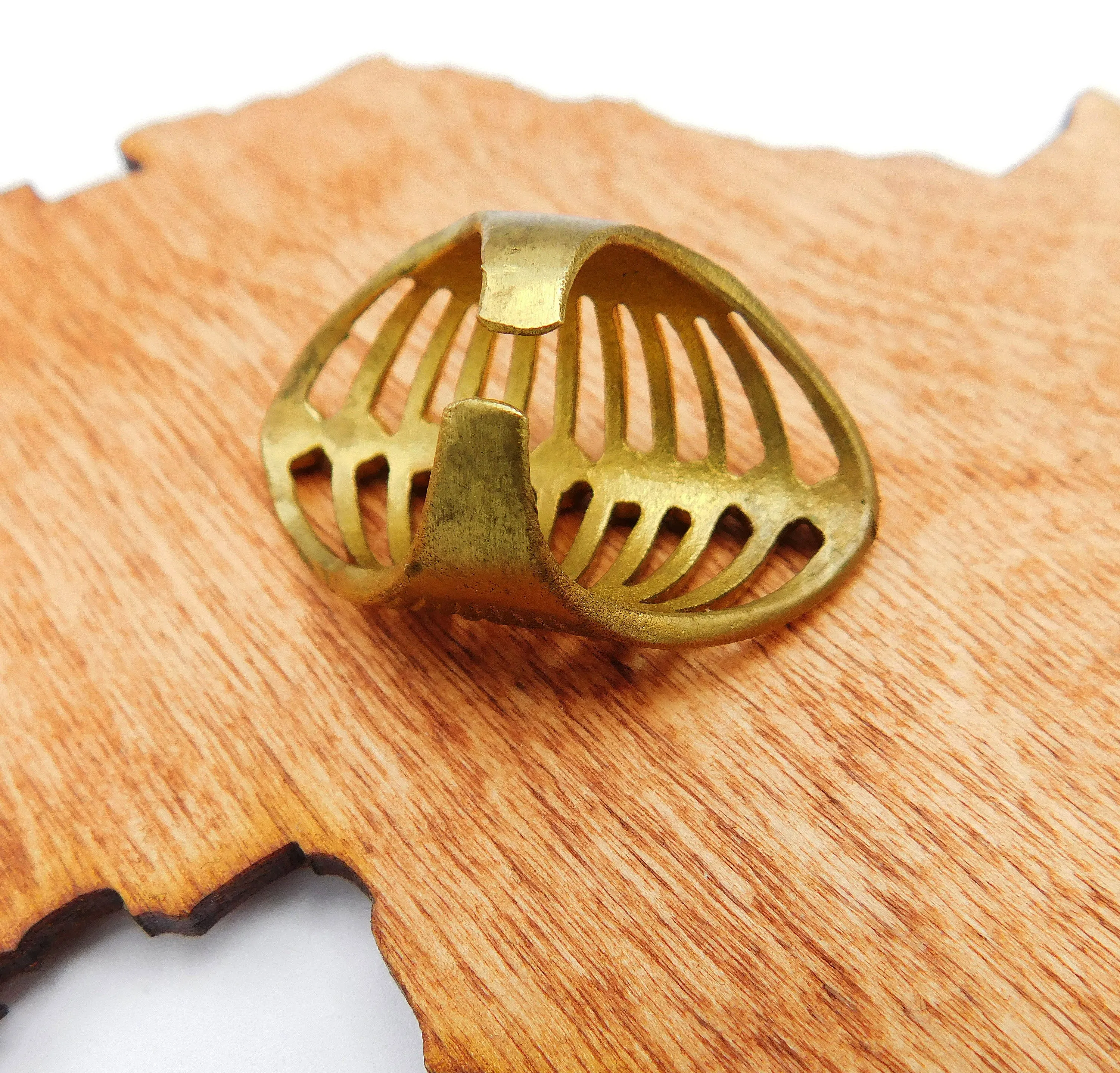 Brass Ring Adjustable Cage Ring Women Gift Ideas Ethnic Jewelry