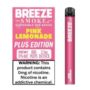 Breeze Plus Zero Nicotine Disposable Vape 800 Puffs - 6 Pack
