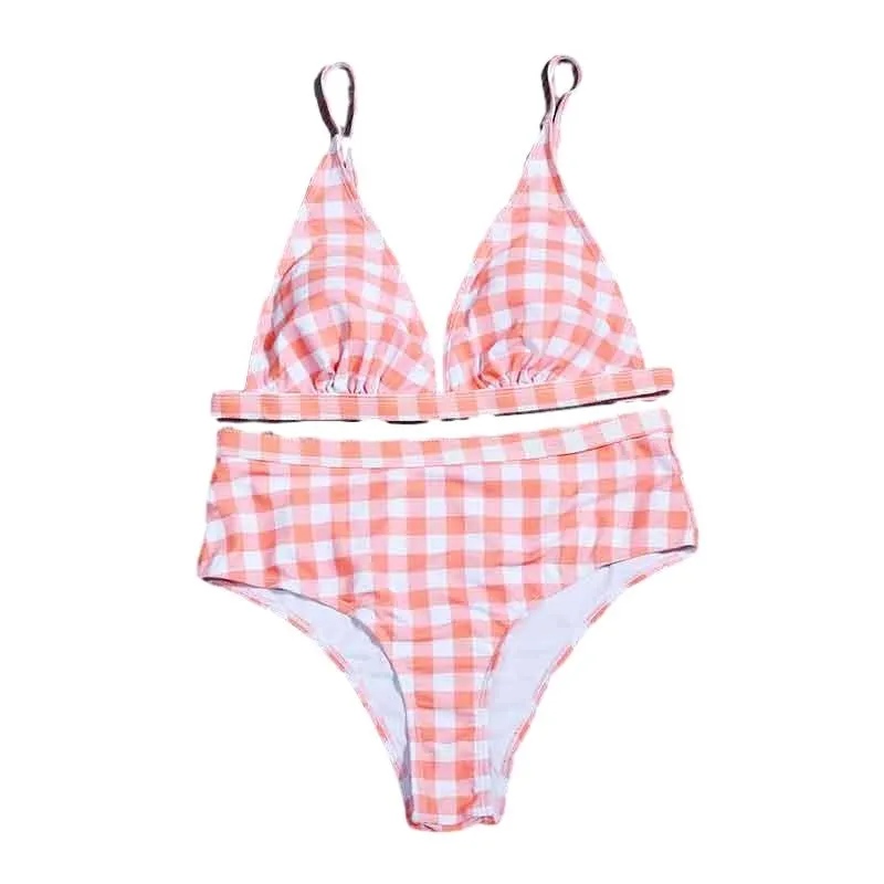 Bria Plaid Print Bikini