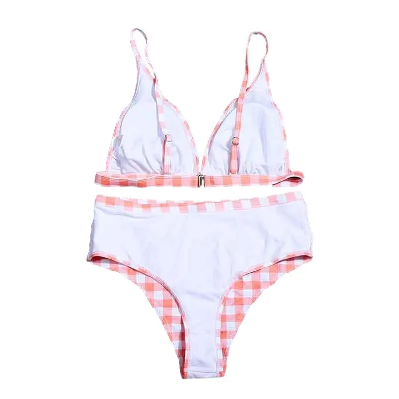 Bria Plaid Print Bikini