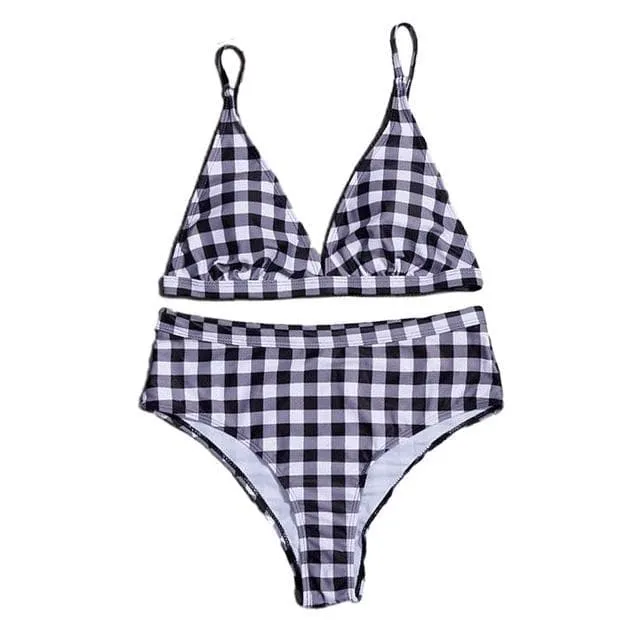 Bria Plaid Print Bikini