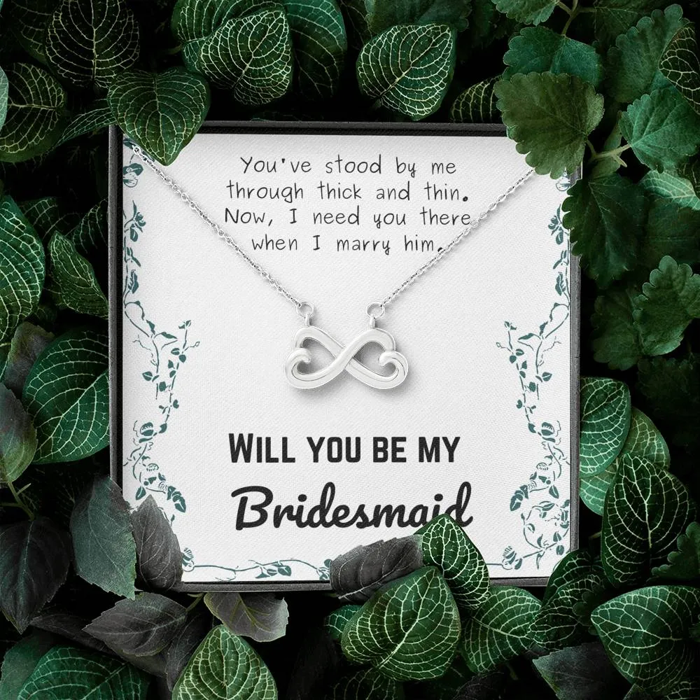 Bridesmaid Infinity Necklace