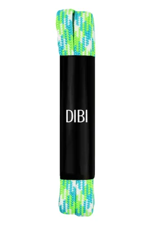 Bright Green, Blue, & White Sneaker Lace