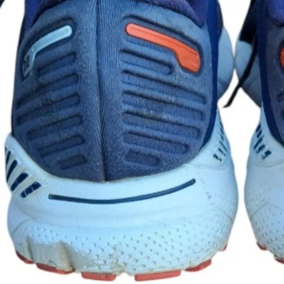 Brooks Adrenaline GTS 22 Gray Blue Athletic Tennis Shoe Running Jog Walk Men 12