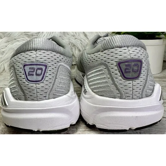Brooks Ariel 20 Running Shoes 1203151B009 Women’s Size 8 B Oyster/Alloy/Grape