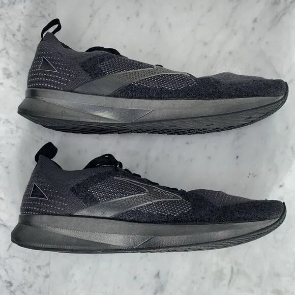 Brooks Levitate StealthFit 5 Running Shoes Men 11.5 D Black Grey 1103721D051 EUC
