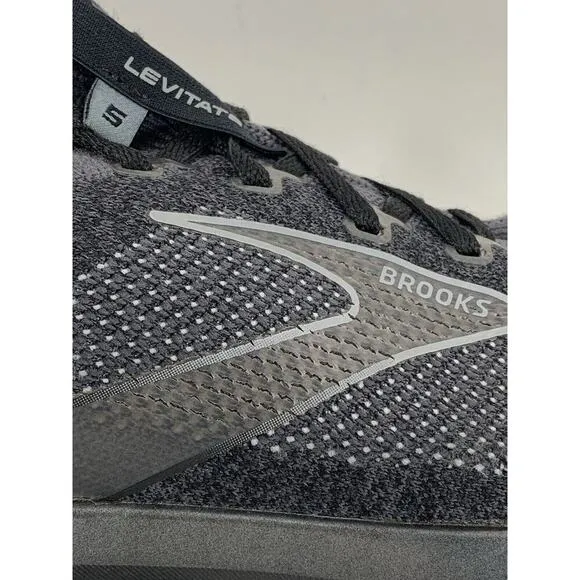Brooks Levitate StealthFit 5 Running Shoes Men 11.5 D Black Grey 1103721D051 EUC