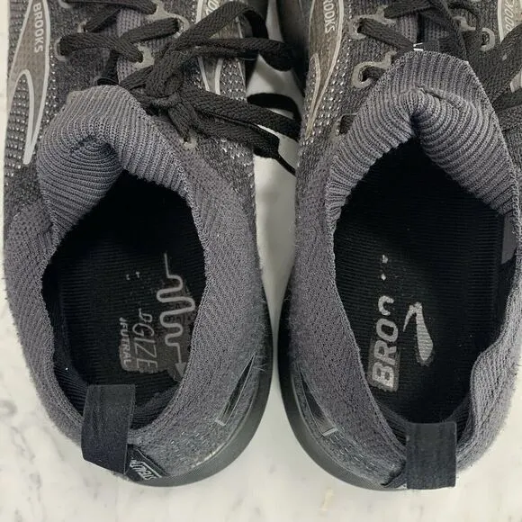 Brooks Levitate StealthFit 5 Running Shoes Men 11.5 D Black Grey 1103721D051 EUC