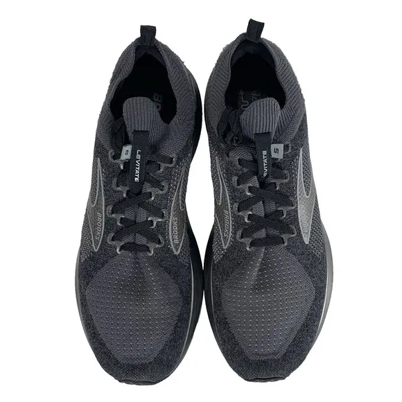 Brooks Levitate StealthFit 5 Running Shoes Men 11.5 D Black Grey 1103721D051 EUC