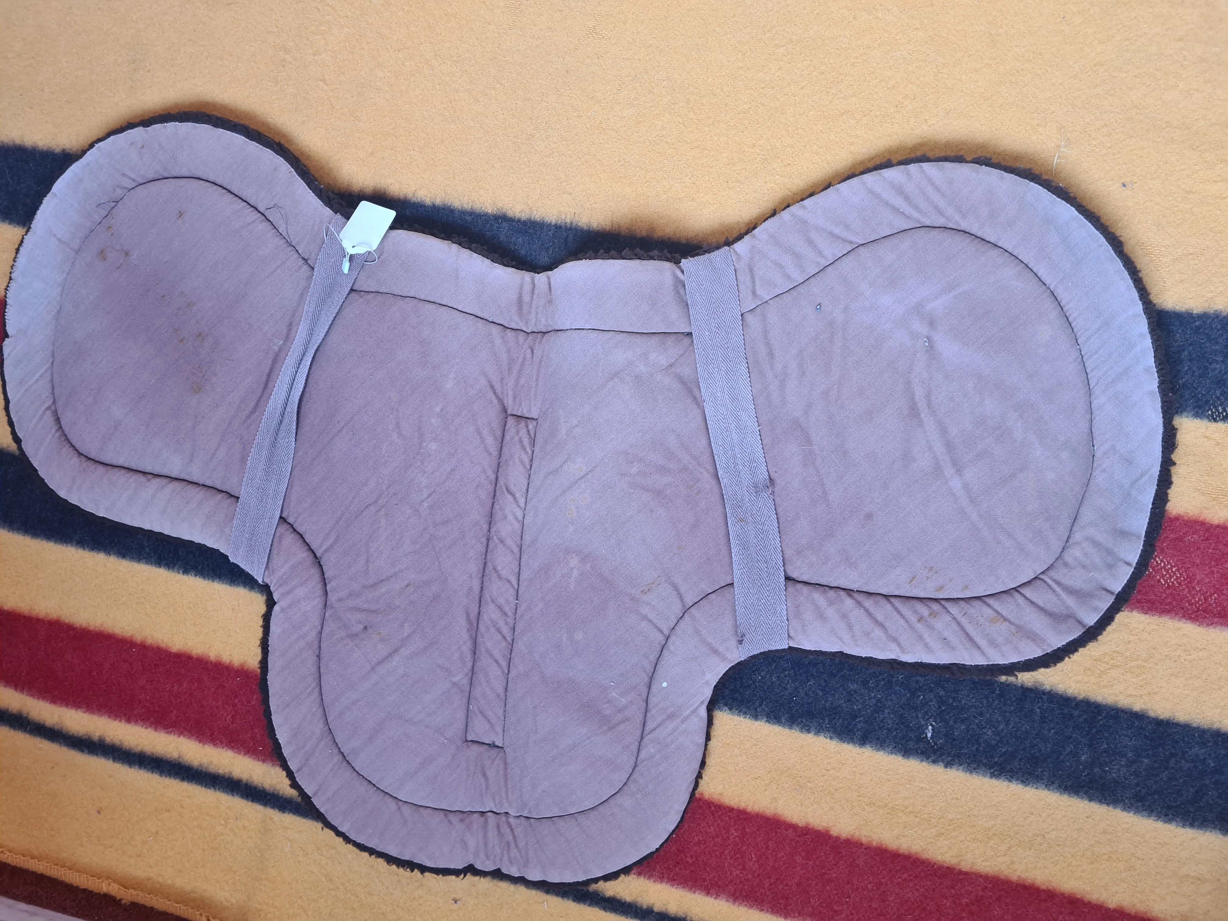 Brown  Du Pont orion pony padded fleece numnah FREE POSTAGE *