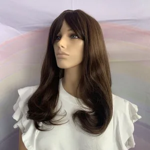 Brown Mid Length Curly Wig