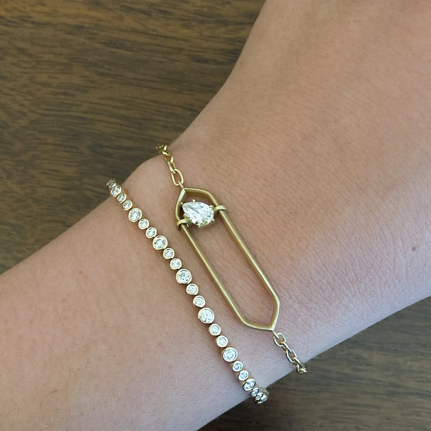 Bubble Bezel Tennis Bracelet