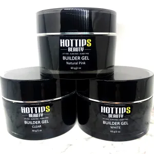 Builder Hard Gel Bundle - Natural Pink / Clear /White