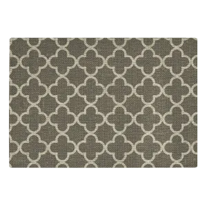 Burlap Style Quatrefoil Tempered Glass Cutting Board
