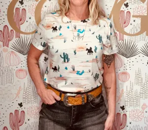 Cactus Print Short Sleeve