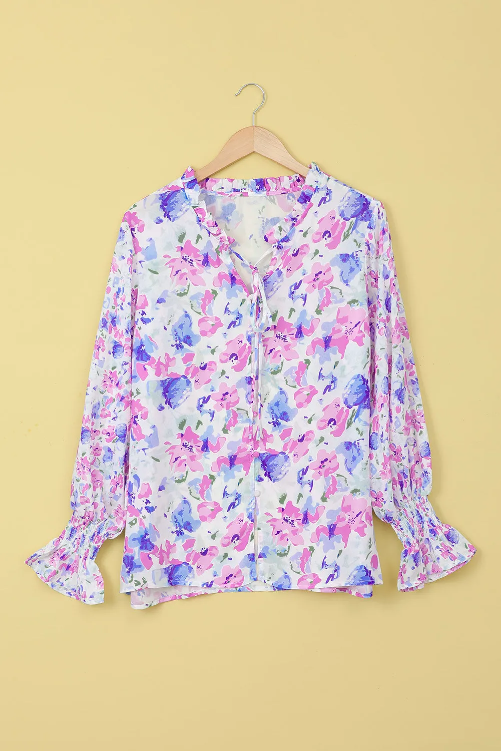 Cakewalk Floral Smocked Blouse