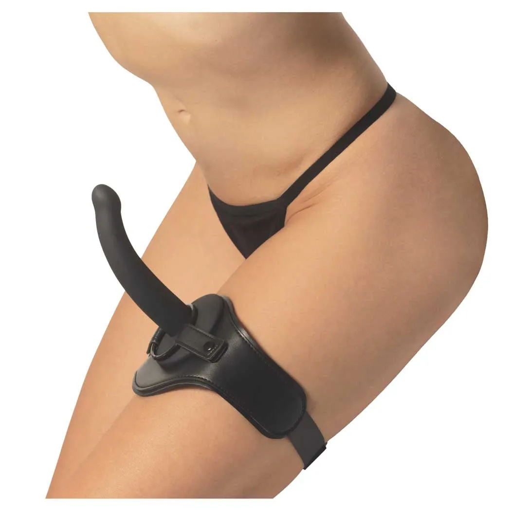 CalExotics Onyxxx Thigh Strap with Silicone Probe