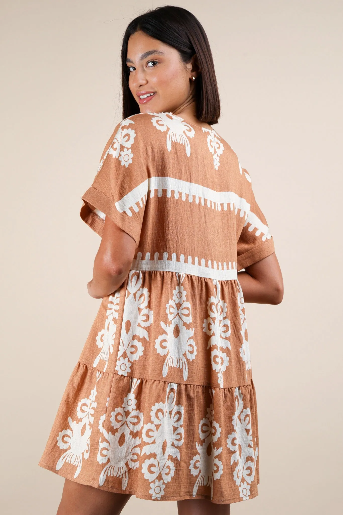 Camellia V-Neck Dress