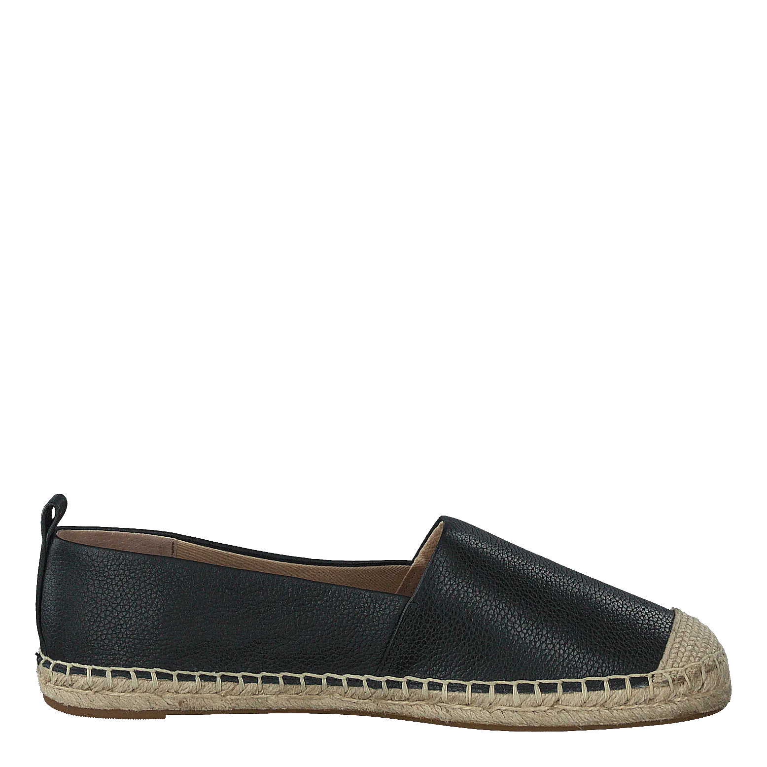 Cameryn IV Tumbled Leather Espadrille Black
