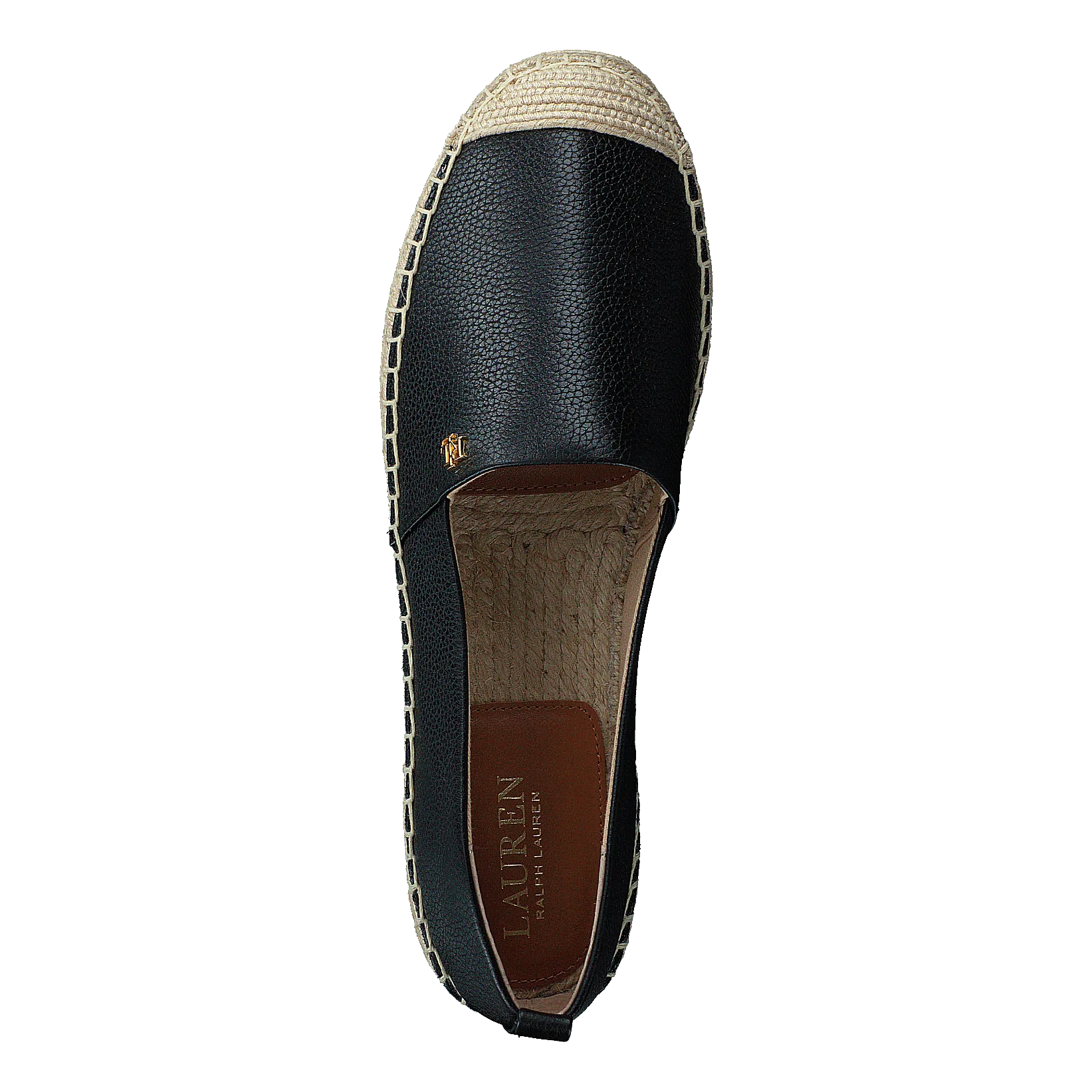 Cameryn IV Tumbled Leather Espadrille Black