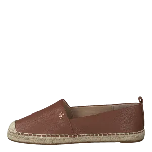 Cameryn IV Tumbled Leather Espadrille Deep Saddle Tan