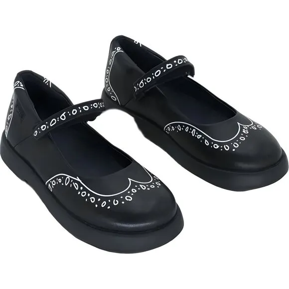 Camper Kids Girls Duet Mary Jane Flat Shoes, Black, Size 11 Little Kid 29 EU