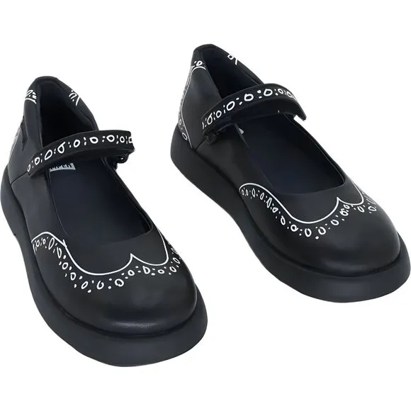 Camper Kids Girls Duet Mary Jane Flat Shoes, Black, Size 11 Little Kid 29 EU