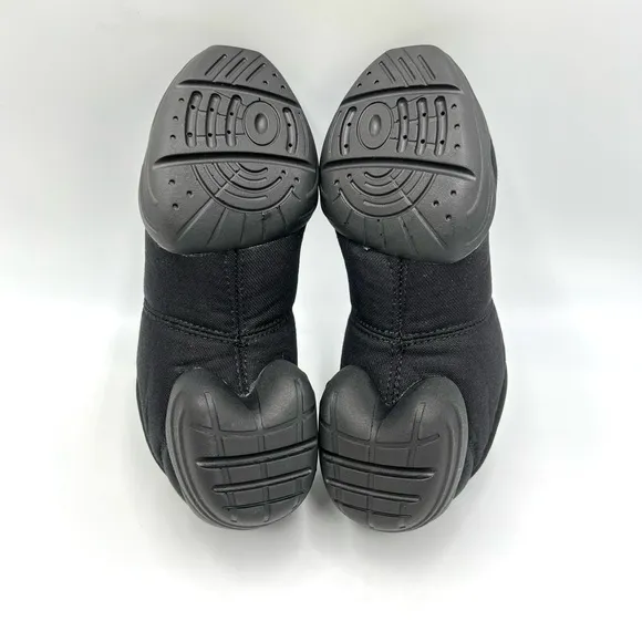 Capezio Kids DS03 Black Canvas Dansneakers Dance Sneakers Shoes Big Girls 4 NEW
