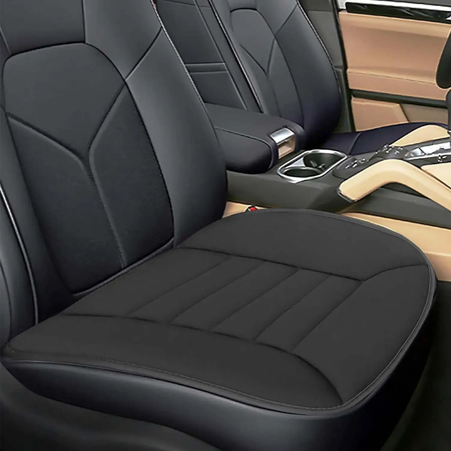 Car Seat Cushion with 1.2inch Comfort Memory Foam, Custom Fit For Your Cars, Seat Cushion for Car and Office Chair JE19989