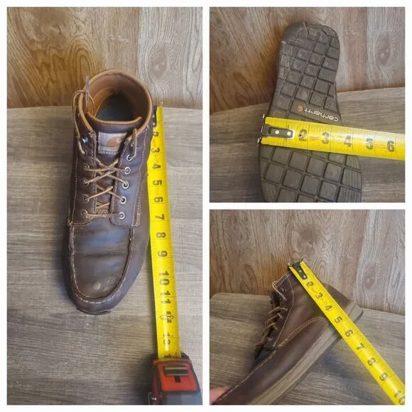 Carhartt Leather Lightweight Boots Mens Size 9.5 Brown