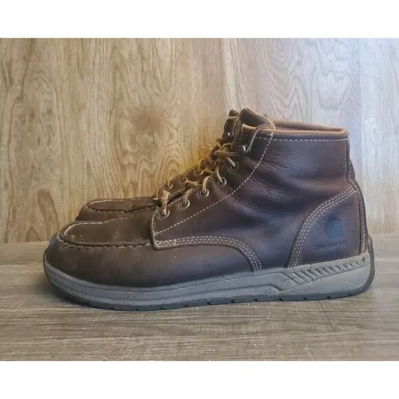 Carhartt Leather Lightweight Boots Mens Size 9.5 Brown