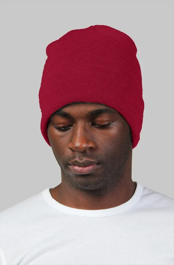 Cash Vision Embroidered Beanie -Cranberry