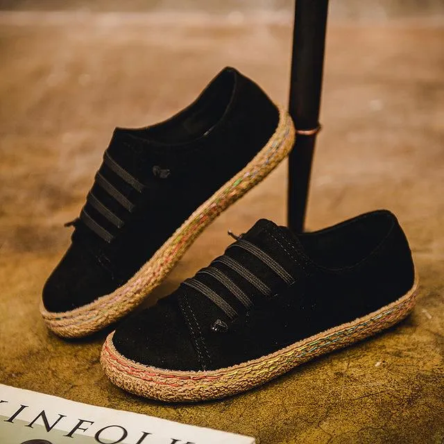 Casual Lace-up Flats Comfortable Round Toe Loafers Shoes