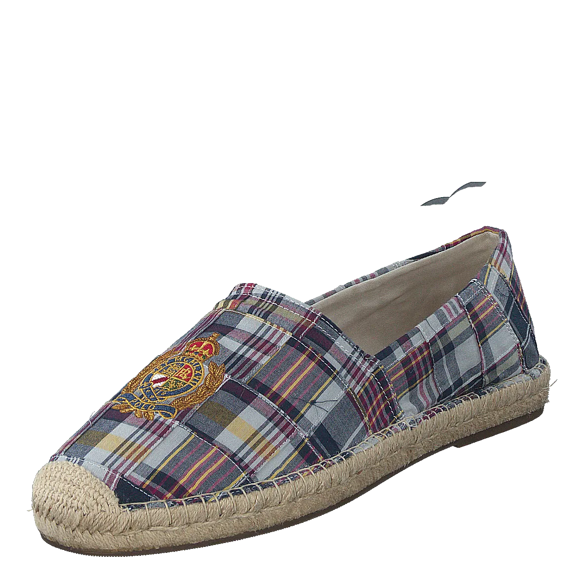 Cevio Crest Madras Espadrille Blue Multi