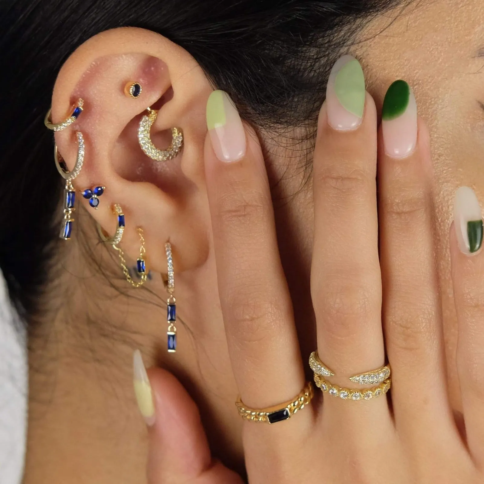 Chain Baguette Ring
