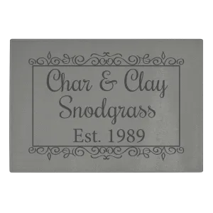 Char & Clay Anniversary Glass Cutting Board