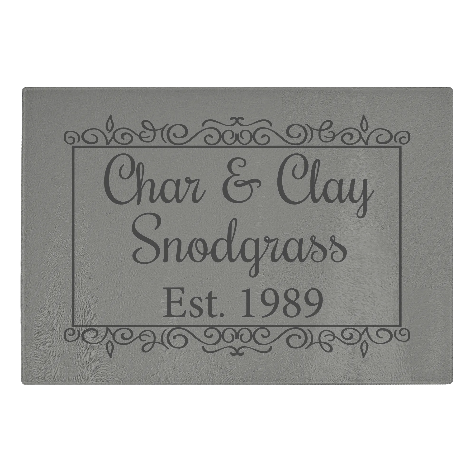 Char & Clay Anniversary Glass Cutting Board