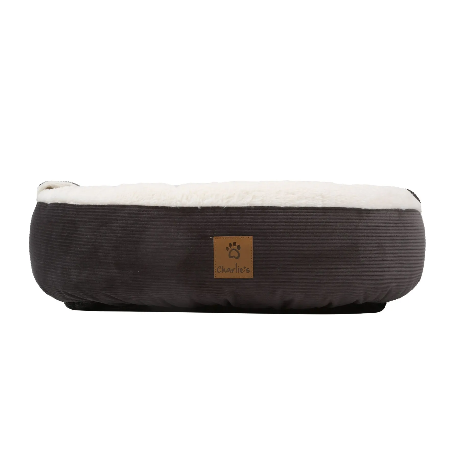 Charlie's Snookie Hooded Calming Dog Bed Charcoal Large