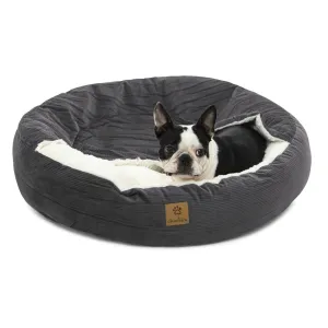 Charlie's Snookie Hooded Calming Dog Bed Charcoal Large