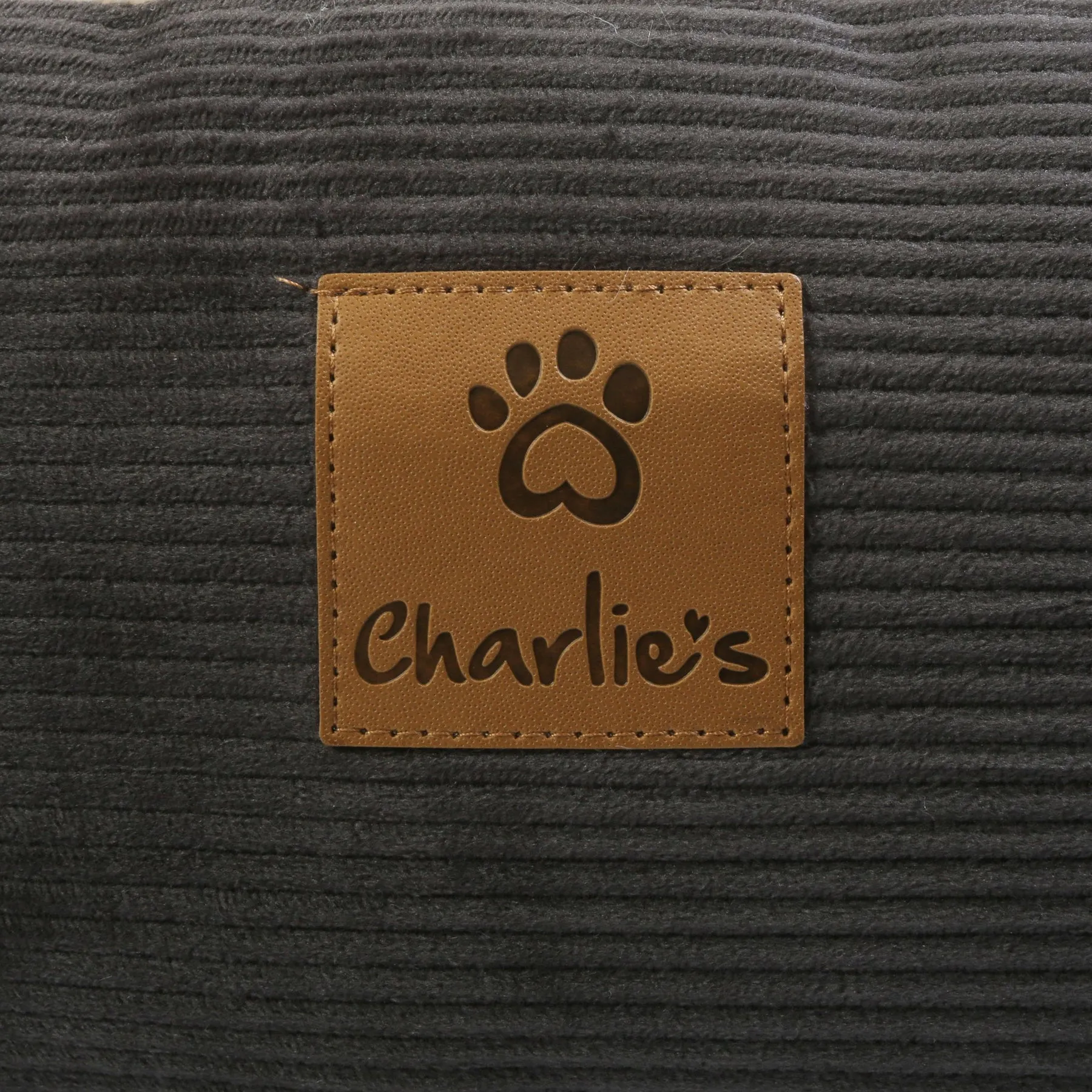 Charlie's Snookie Hooded Calming Dog Bed Charcoal Medium