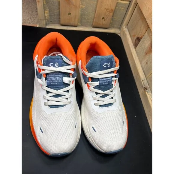 Charly Mens Running Shoes Size 8.5 USA Cushioning White/Orange