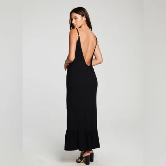 CHASER HEIRLOOM WOVEN TIERED LOW BACK MAXI SUNDRESS