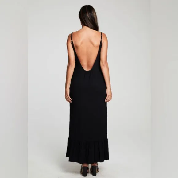 CHASER HEIRLOOM WOVEN TIERED LOW BACK MAXI SUNDRESS