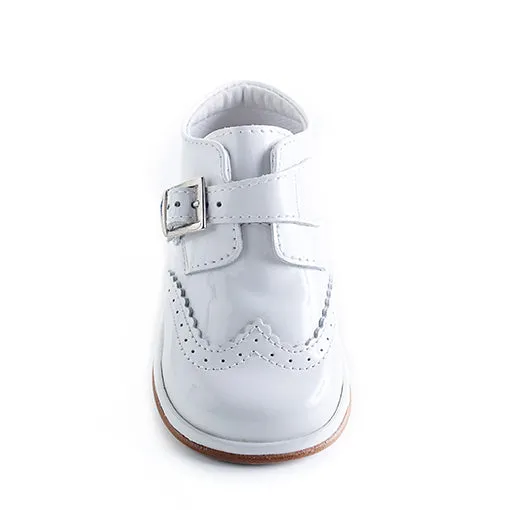 Chico White Patent Boot