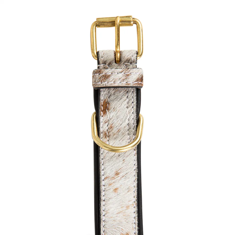 CHISSUM HAIR-ON HIDE DOG COLLAR