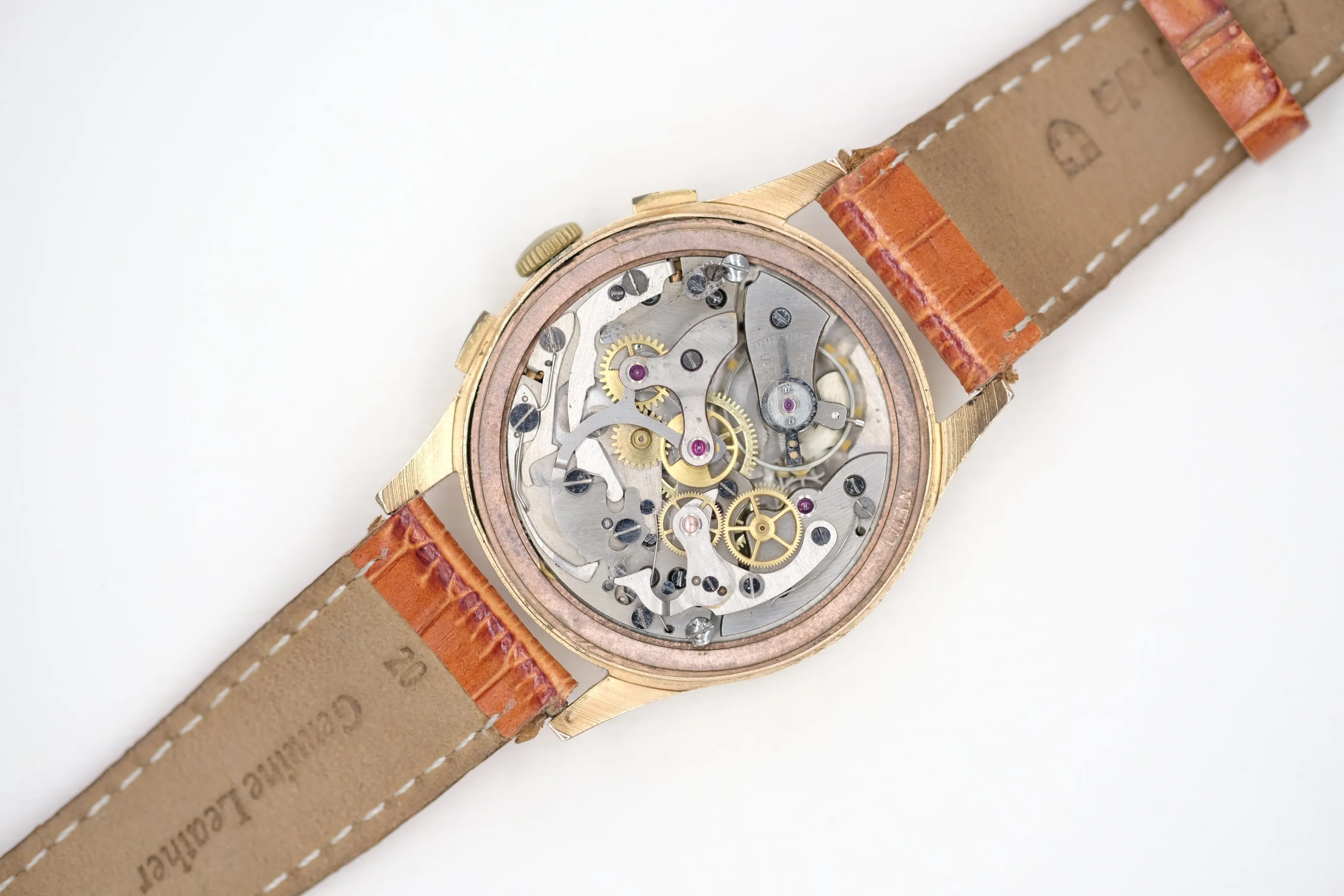 Chronographe Suisse Antimagnetique 18K - 1950's